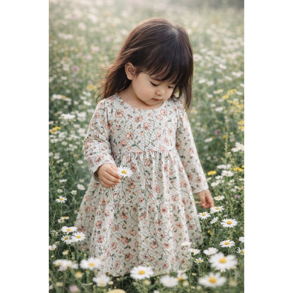 New Darling Zara Baby Earthy Blooming Floral Dress 12-18mths